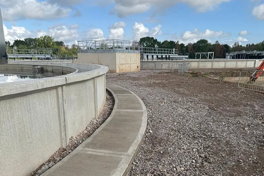 Sewage treatment works project by EI Groundwork