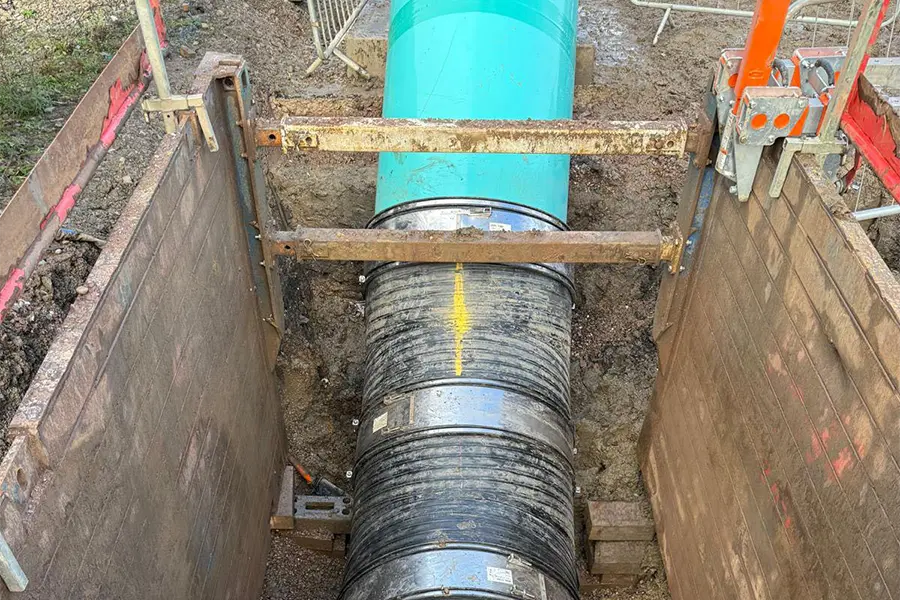 Deep drainage on a EI Groundwork site