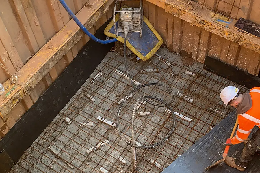 Excavation and Reinforced Concrete Excavation and Reinforced Concrete on an EI Groundwork site